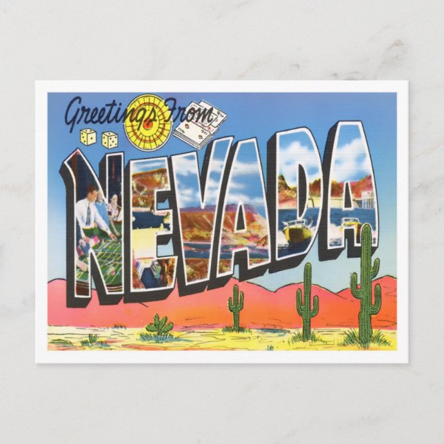 Nevada Vintage Big Brev vykort (Framsida)