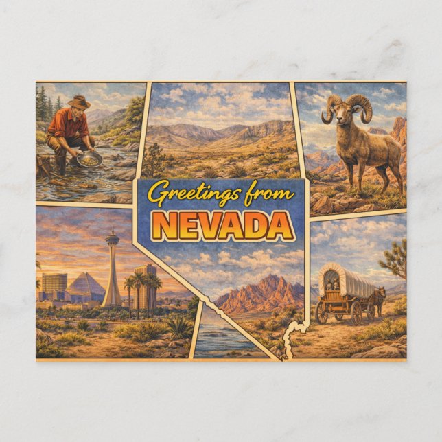 Nevada vykort (Framsida)