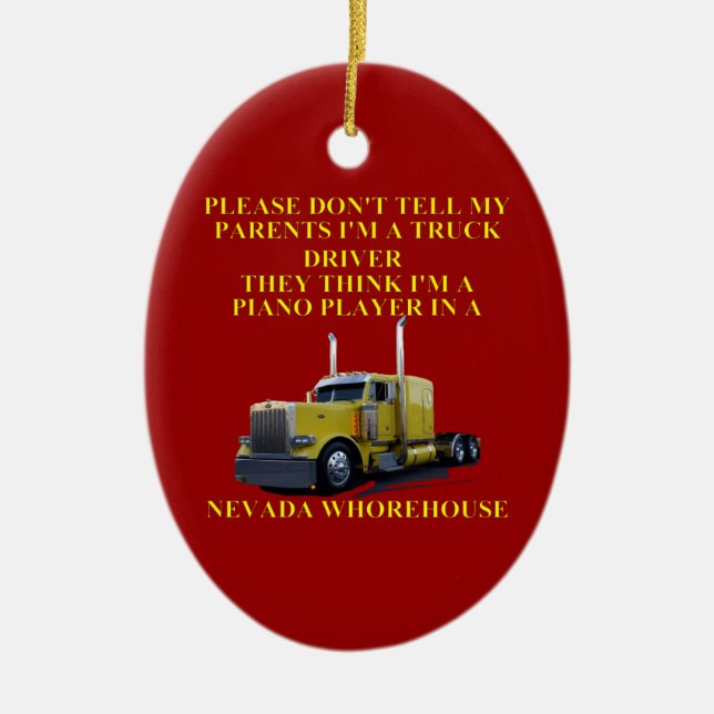 NEVADA WHOREHOUSE JULGRANSPRYDNAD KERAMIK (Framsidan)