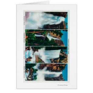 Nevada, Yosemite, Vernal och Möhippa Veil Falls Hälsningskort