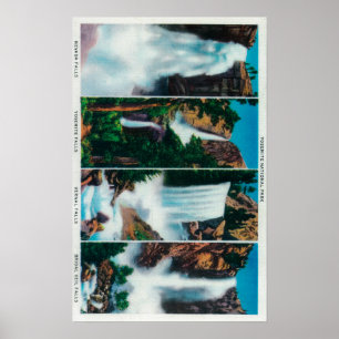 Nevada, Yosemite, Vernal, och möhippan skyler Poster