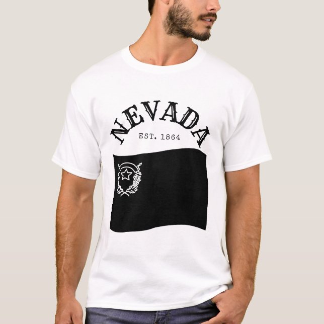 Nevadaflagga T Shirt (Framsida)