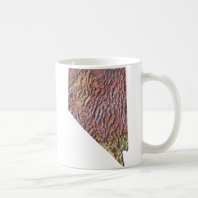 Nevadan Flagga + Karta Mugg (Höger)
