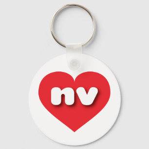 Nevadarrött hjärta - I kärlek nv Nyckelring