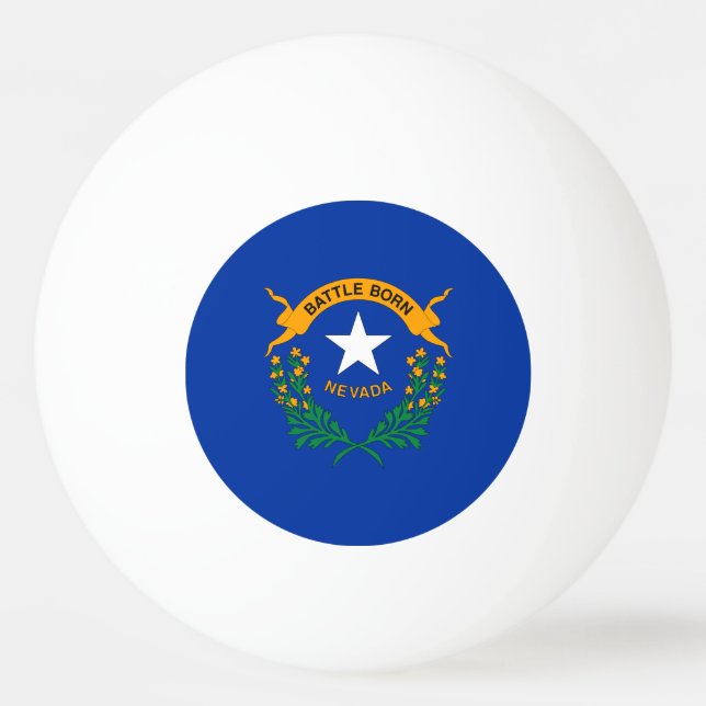 Nevadas delstatsflagga pingisboll (Framsidan)