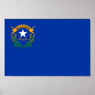 Nevadas delstatsflagga poster
