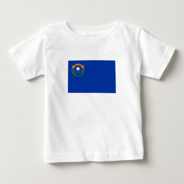 Nevadas delstatsflagga t shirt (Framsida)
