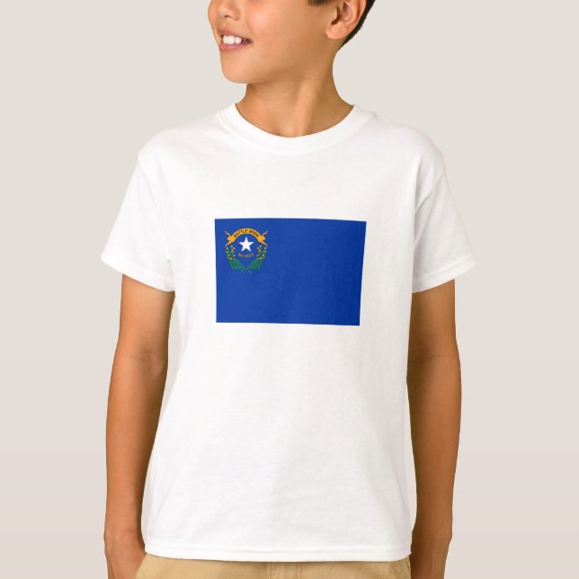Nevadas delstatsflagga t shirt (Framsida)