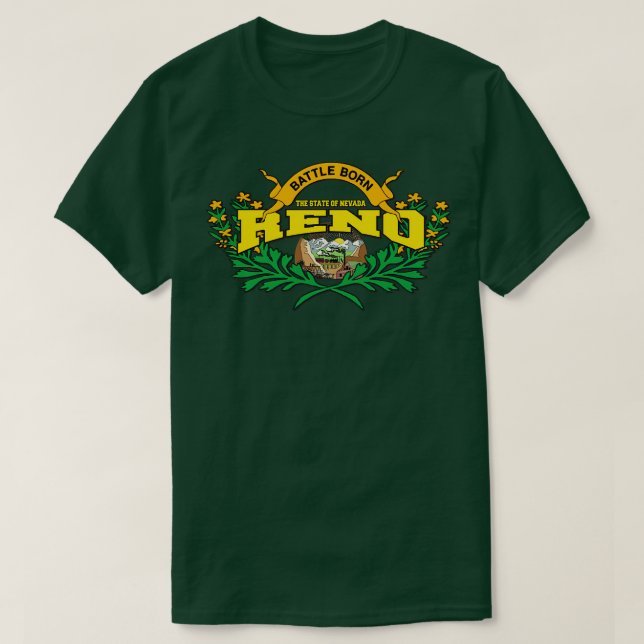 Nevadas gåvostat Reno T Shirt (Design framsida)