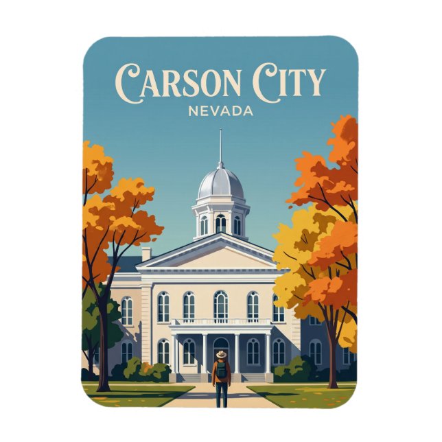 Nevadas State Capitol USA Magnet (Vertikal)