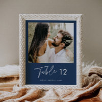NEVE Navy Blue Photo Bordsnummer 8x10