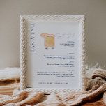 NEVE Navy Namnteckning Drink Bröllop Pub Menu Sign Poster<br><div class="desc">Neve-samlingen har en rik marin färg som perfekt blandar ren sofistikering med modern luft. Det är designat med ett modernt skript som exuderar stil och elegans. Varje produkt i samlingen är genomtänkt utformad för att visa ett utseende som är både tidlöst och trendlöst.</div>