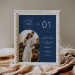 NEVE Navy Photo Bordsnummer med Roligt Facts 8x10 Poster<br><div class="desc">Neve-samlingen har en rik marin färg som perfekt blandar ren sofistikering med modern luft. Det är designat med ett modernt skript som exuderar stil och elegans. Varje produkt i samlingen är genomtänkt utformad för att visa ett utseende som är både tidlöst och trendlöst.</div>