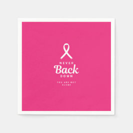 Never Back Down | Rosa och Vita Vårdpaket Pappersservett