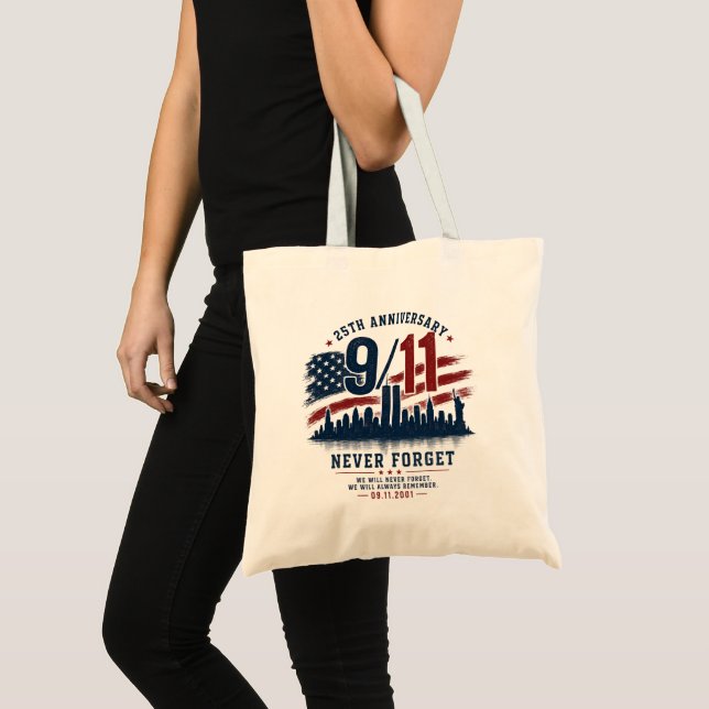NEVER FORGET 25-årsjubileum Handle Tote Bag Tygkasse (Framsida (produkt))