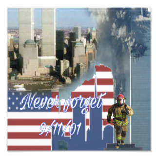 Never Forget 9/11 Tribute Fototryck