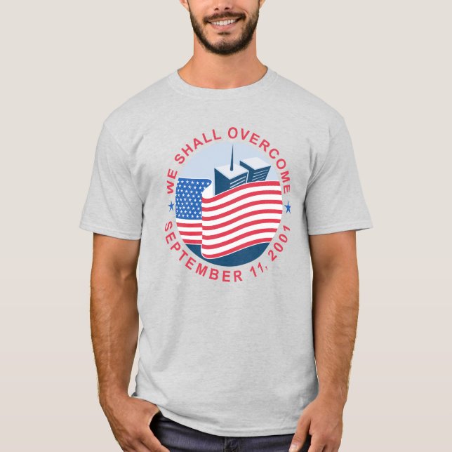 Never Forget September 11 Memorial Graphic T-Shirt (Framsida)