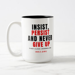 Never Give Up Two-Tone Mug Två-Tonad Mugg