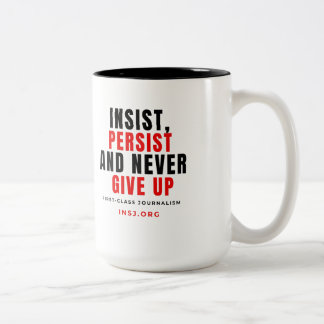 Never Give Up Two-Tone Mug Två-Tonad Mugg