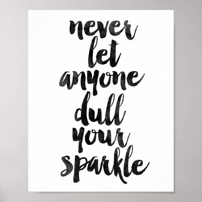 Never Let Anyone Dull Your Sparkle Poster (Framsidan)