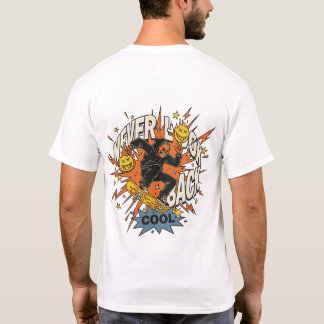 Never Look Back Skateboard  T Shirt