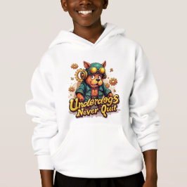 Never Quit Boys Hoodie – Underdog Day  T Shirt