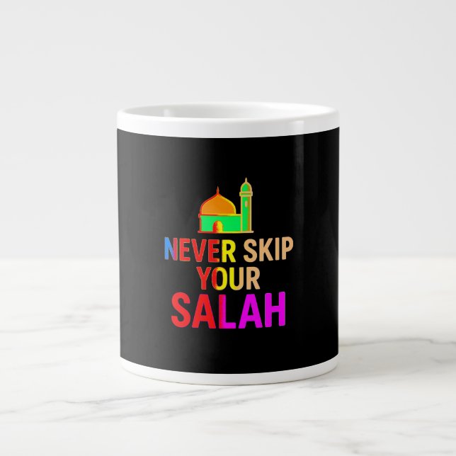 Never Skip Your Salah Mug – Islamic Daily Reminder Jumbo Mugg (Framsidan)
