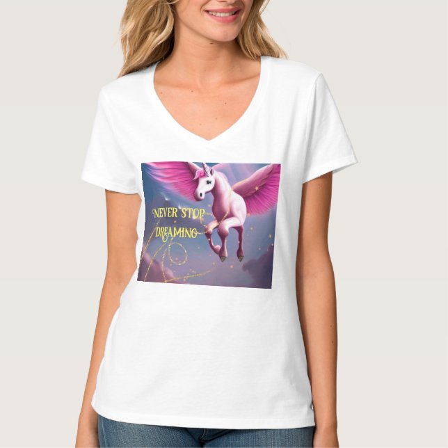 Never stop dreaming t shirt (Framsida)