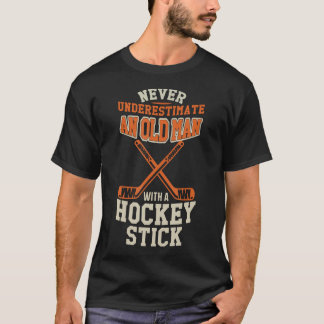 Never Underestimate An Old Man With A Stick Old Ma T Shirt