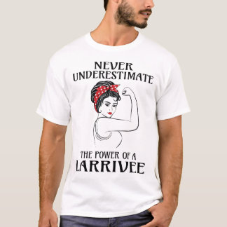 Never Underestimate LARRIVEE Last Name T Shirt