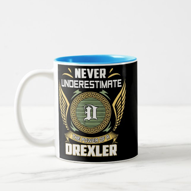 Never Underestimate The Power Of A Drexler Två-Tonad Mugg (Vänster)
