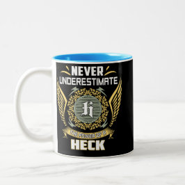 Never Underestimate The Power Of A Heck Två-Tonad Mugg