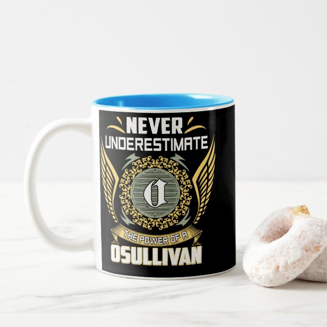 Never Underestimate The Power Of A Osullivan Två-Tonad Mugg (Med munk)