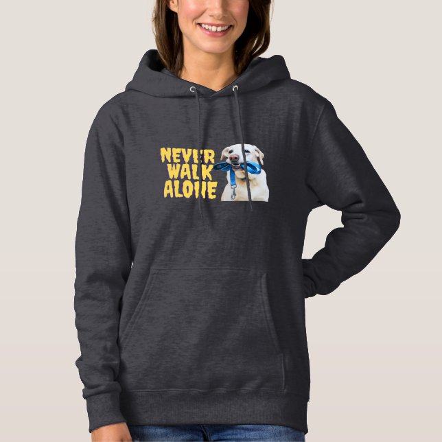 Never Walk Alone — Hoodie for Dog Lovers 🐾 | Cozy T Shirt (Framsida)