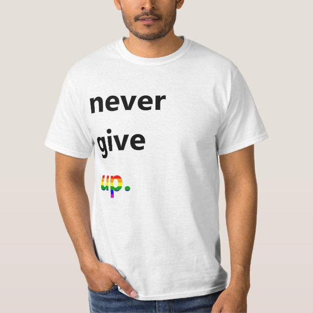 NeverGiveUp utslagsplats Tee Shirt (Framsida)