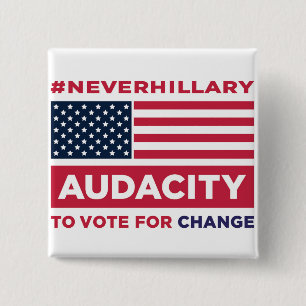 #NEVERHILLARY knäppas Knapp