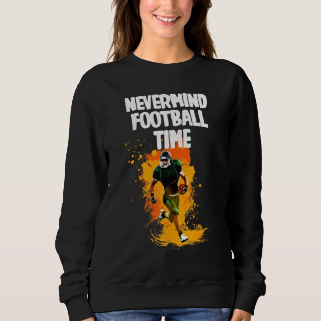 Nevermind Football Time T Shirt (Framsida)