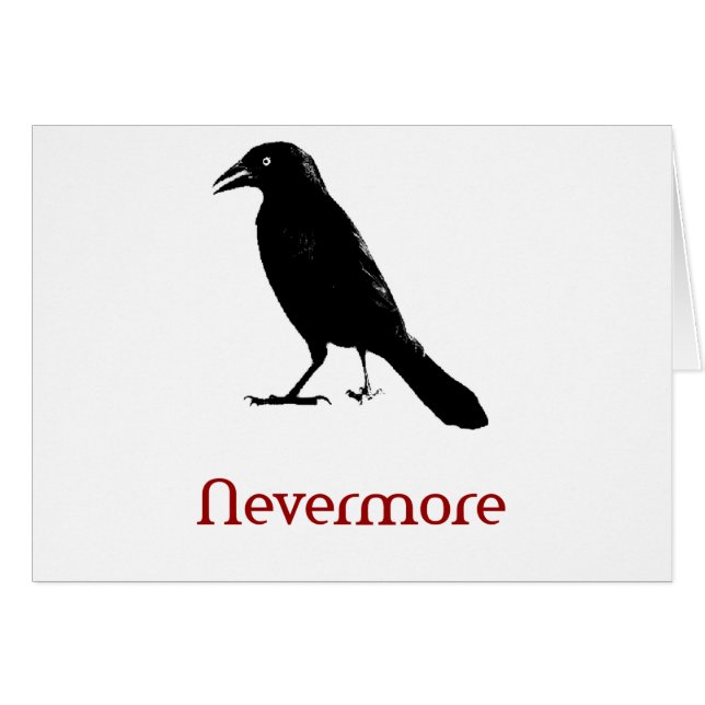 Nevermore Hälsningskort (Framsidan Horizontal)