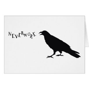 Nevermore korpsvart hälsningskort