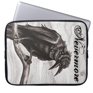 Nevermore korpsvart i mistsleeven laptop sleeve