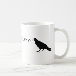 Nevermore korpsvart kaffemugg