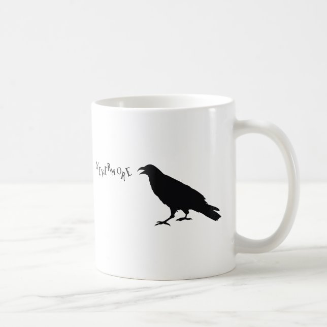 Nevermore korpsvart kaffemugg (Höger)