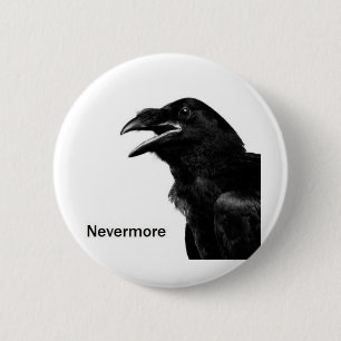 Nevermore korpsvart knapp