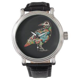 Nevermore korpsvart sockerskalle armbandsur
