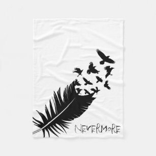 Nevermore och att flyga Ravens som är moderna Fleecefilt