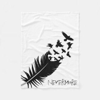 Nevermore och att flyga Ravens som är moderna Fleecefilt