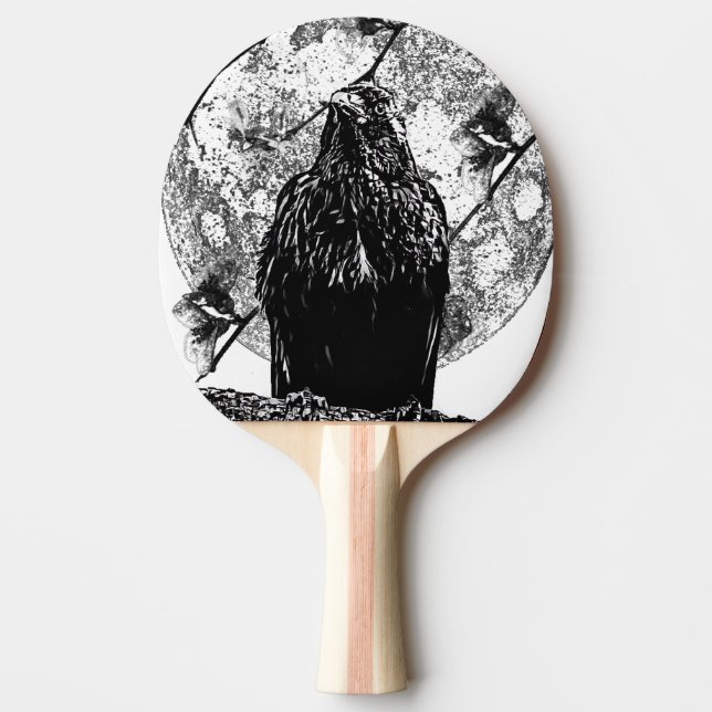 Nevermore Raven and the moon Pingisracket (Framsidan)