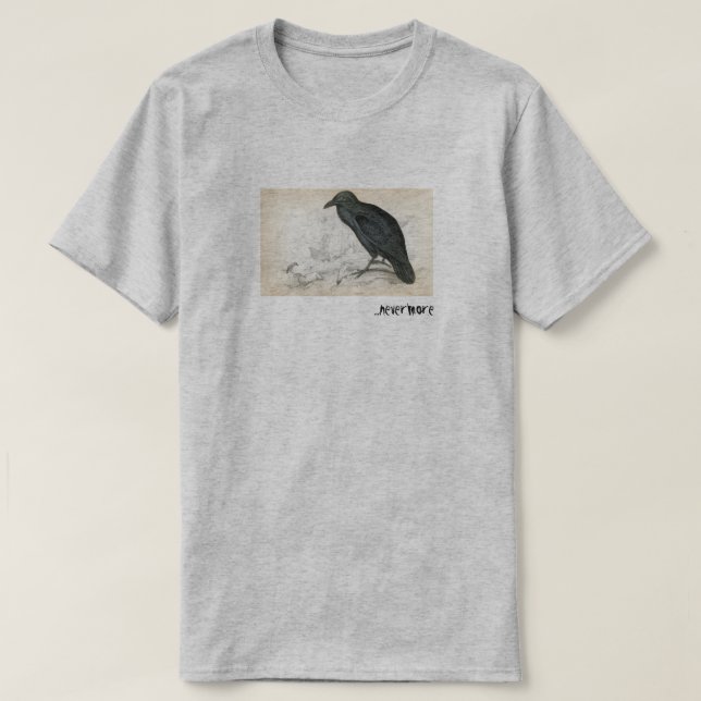 … nevermore tee shirt (Design framsida)