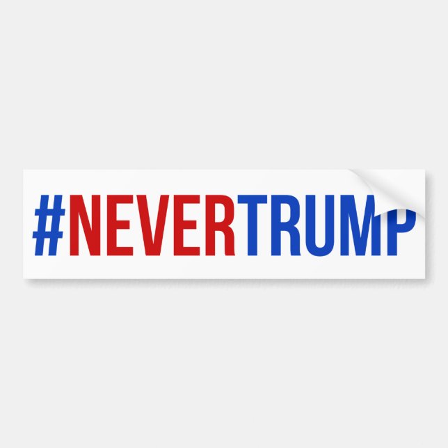#nevertrump bildekal (Framsidan)