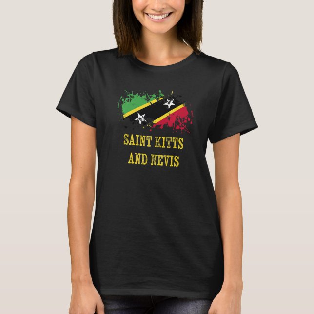 Nevian enthusiasts for Saint Kitts and Nevis   T Shirt (Framsida)